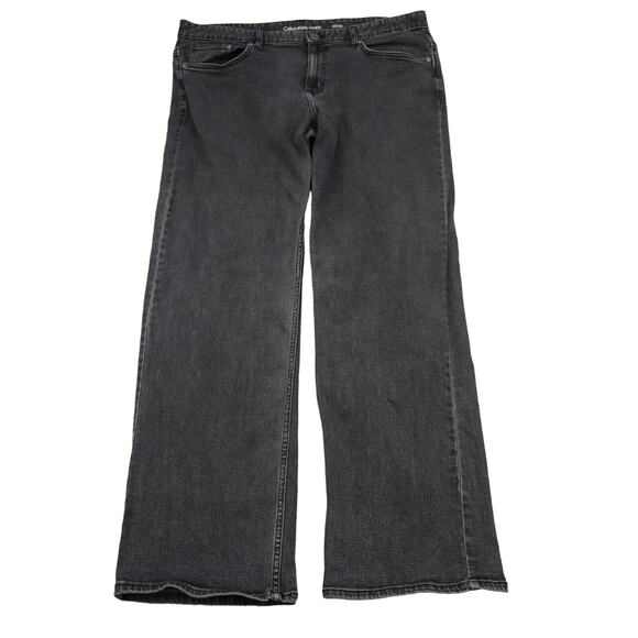 Calvin Klein Other - Calvin Klein Pants Mens 38 Black Denim Straight Flat Front Pockets Jeans